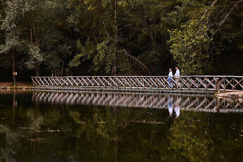 lago espejo monasterio de piedra