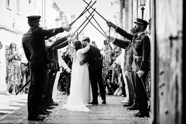 pasillo de sables boda zaragoza