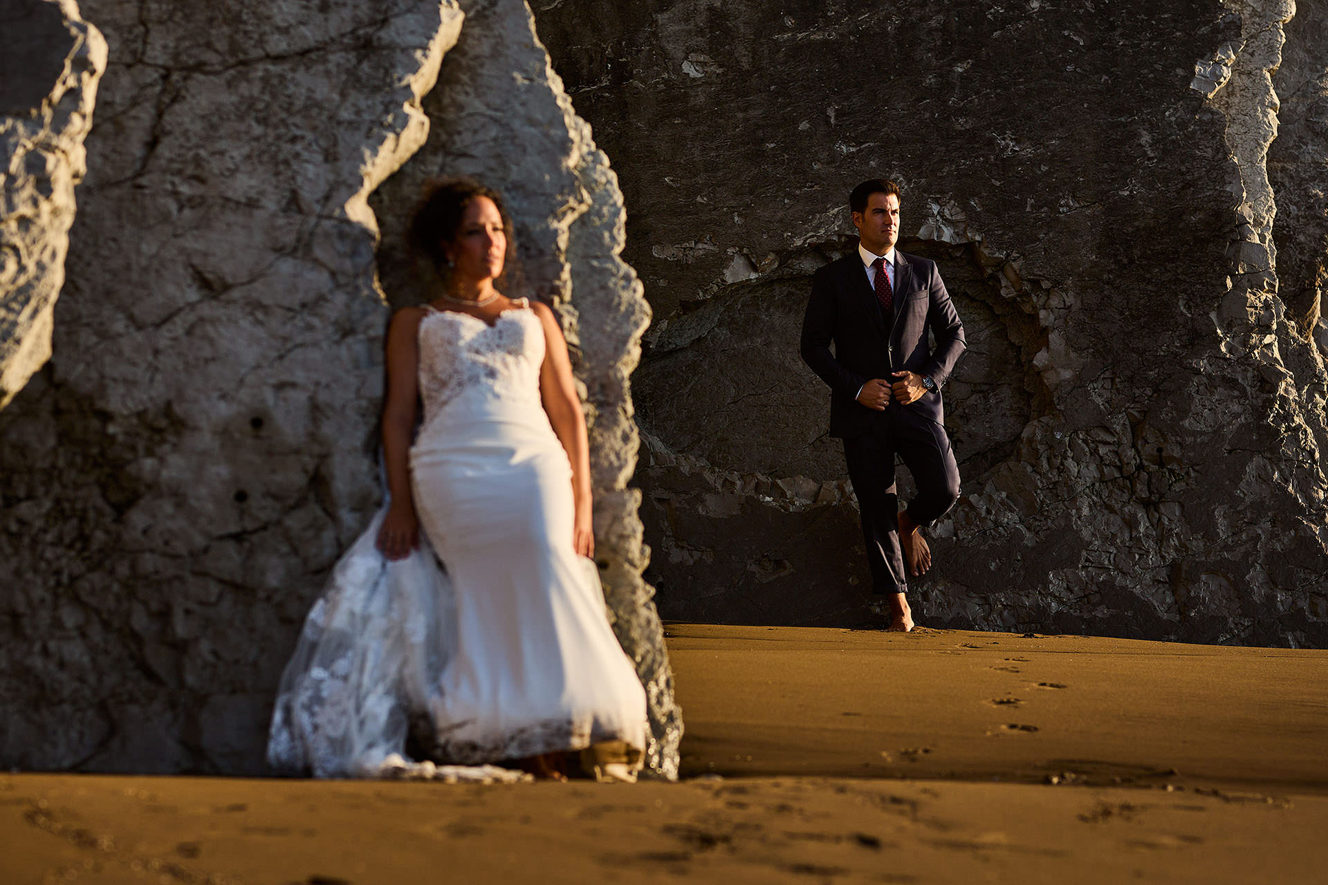 postboda diferente en la playa