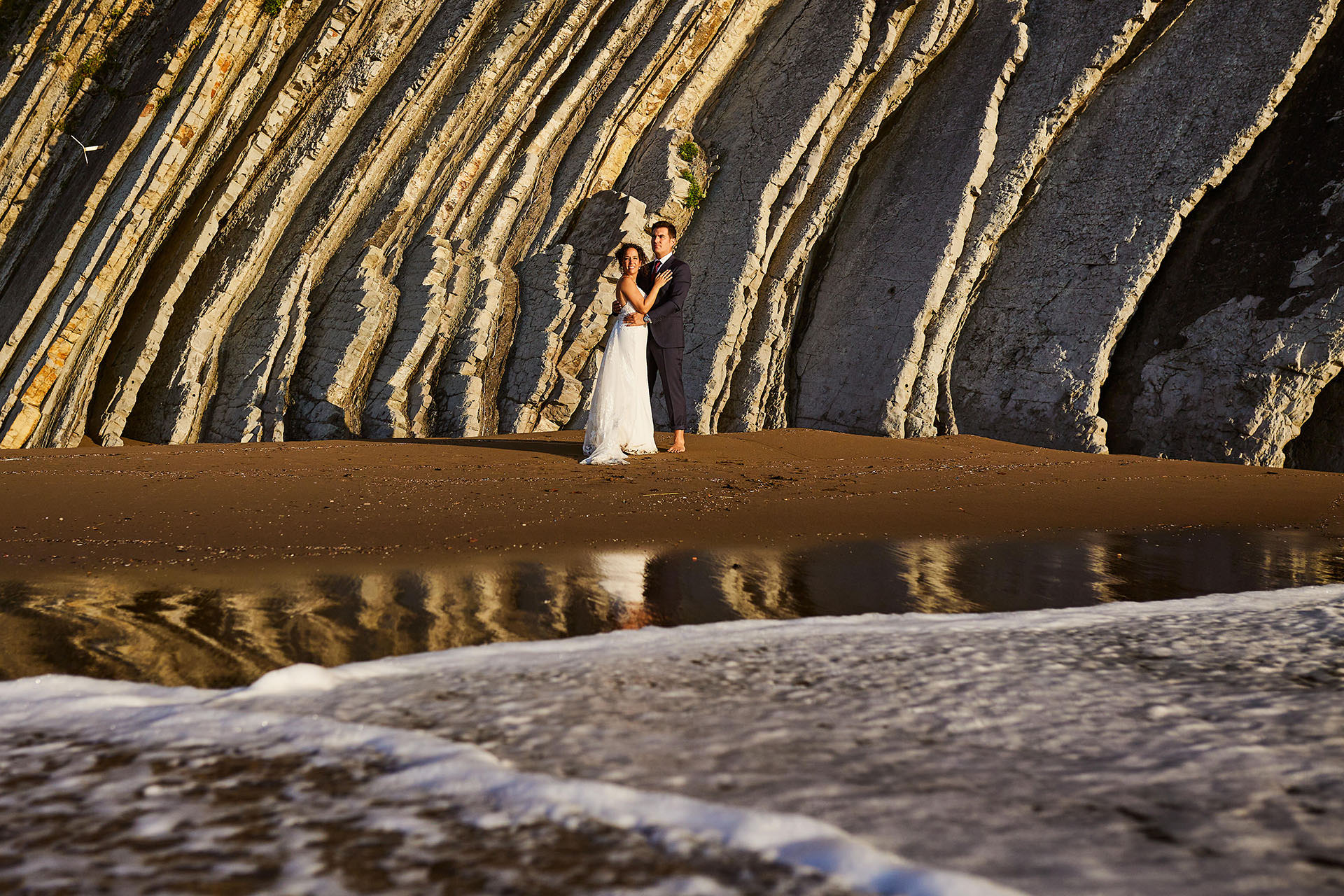 postboda en el mar