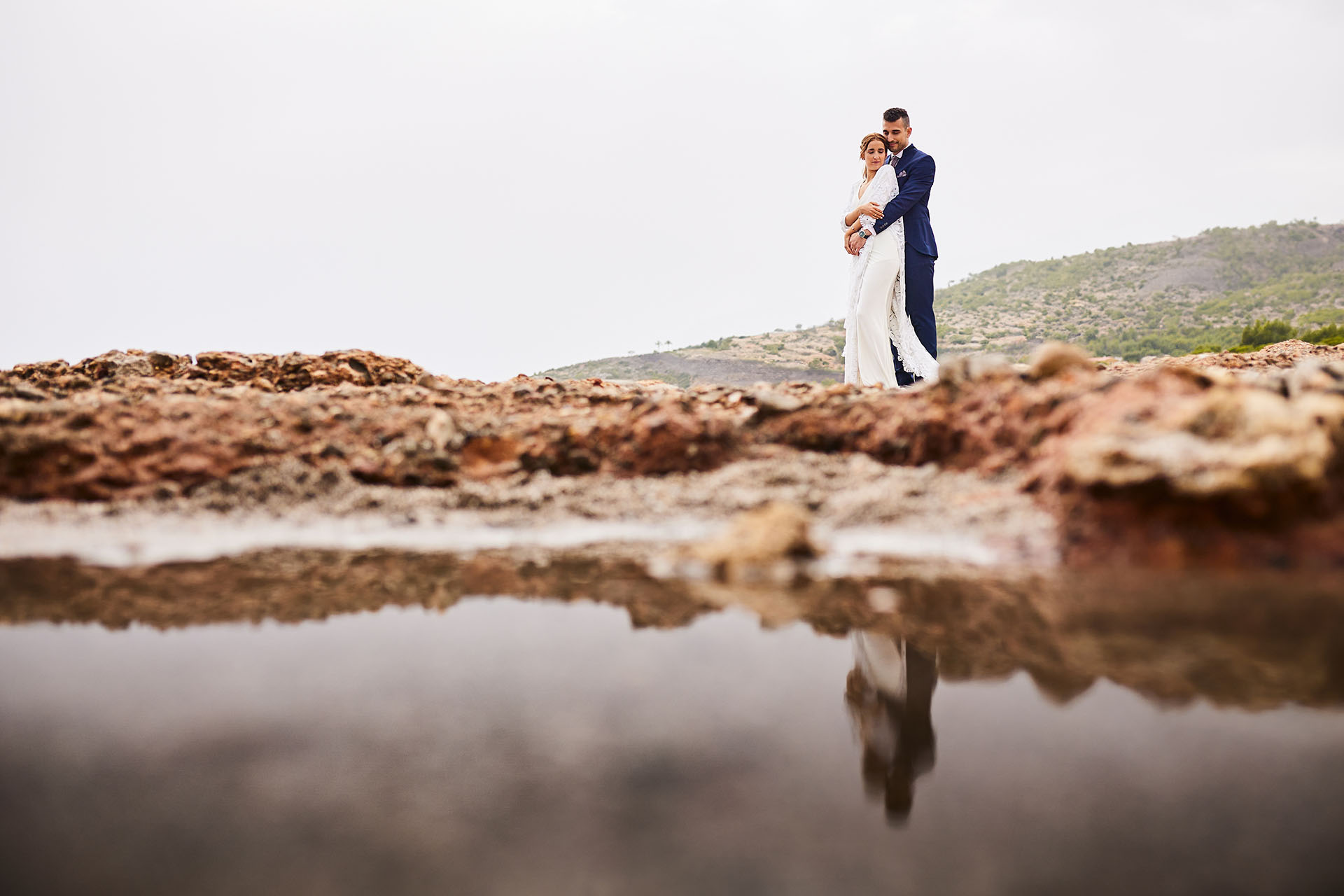postboda en el mar