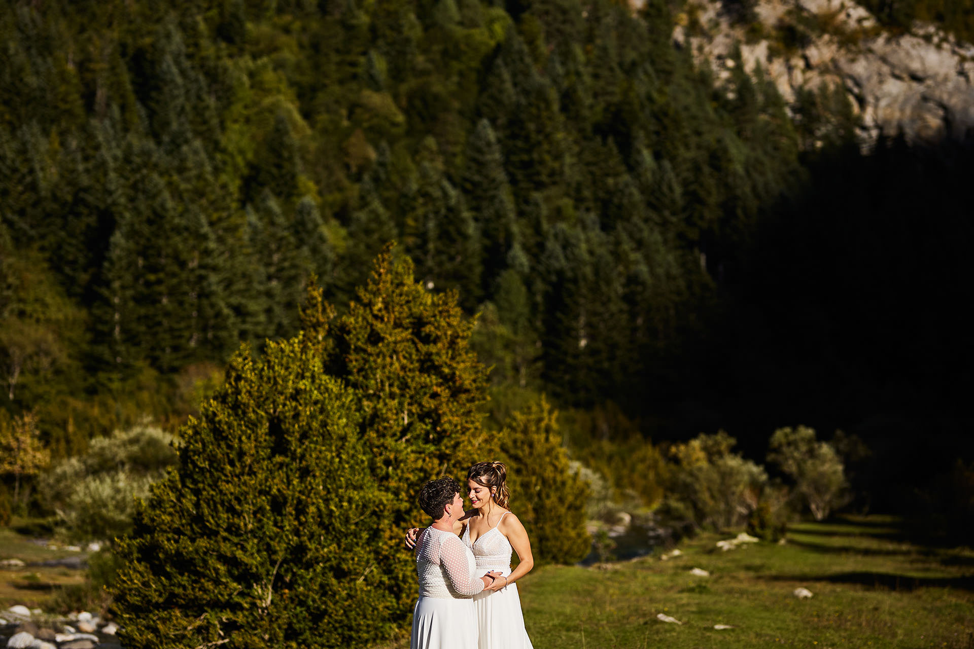 postboda en el monte